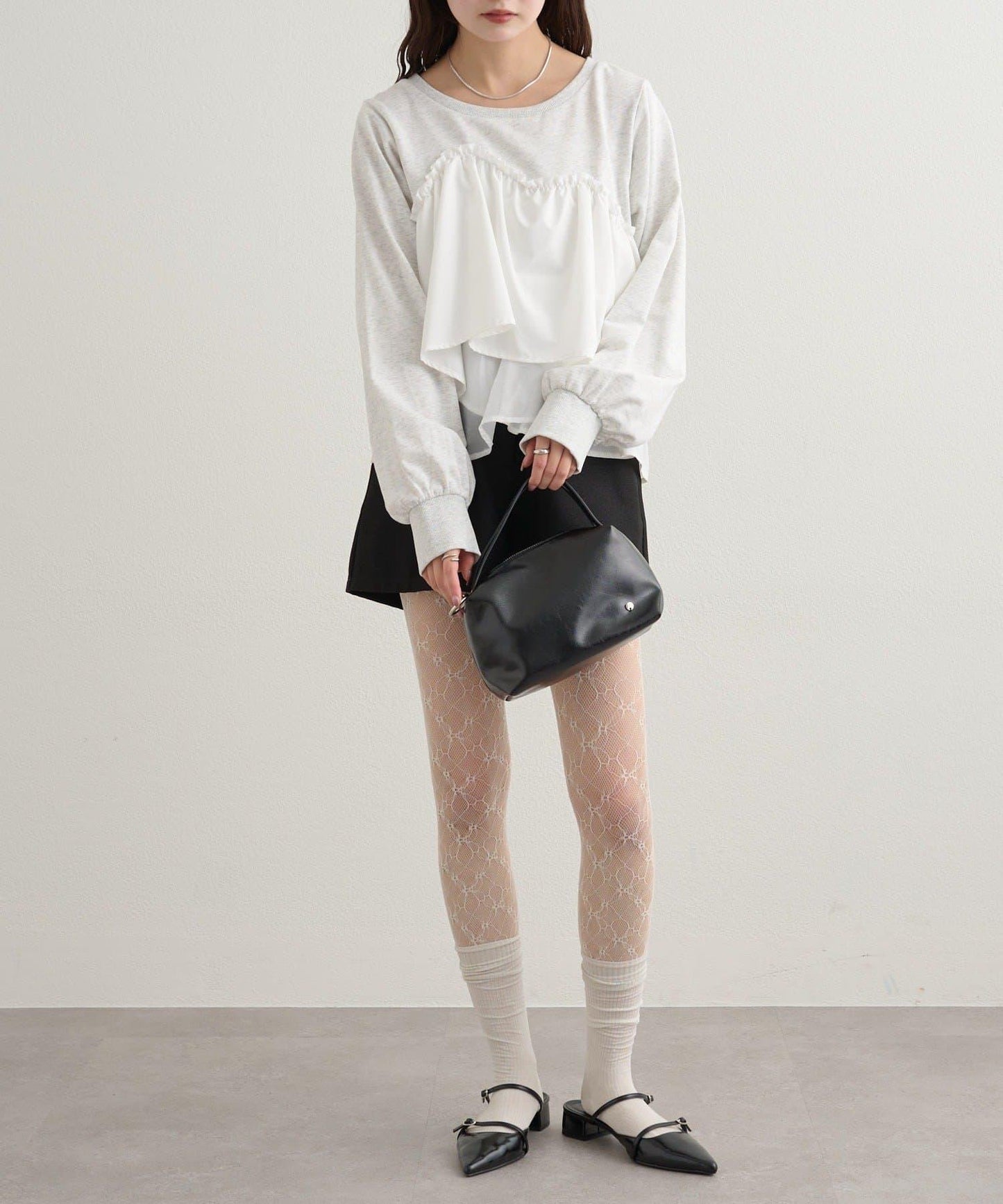 背心拼接設計衛衣