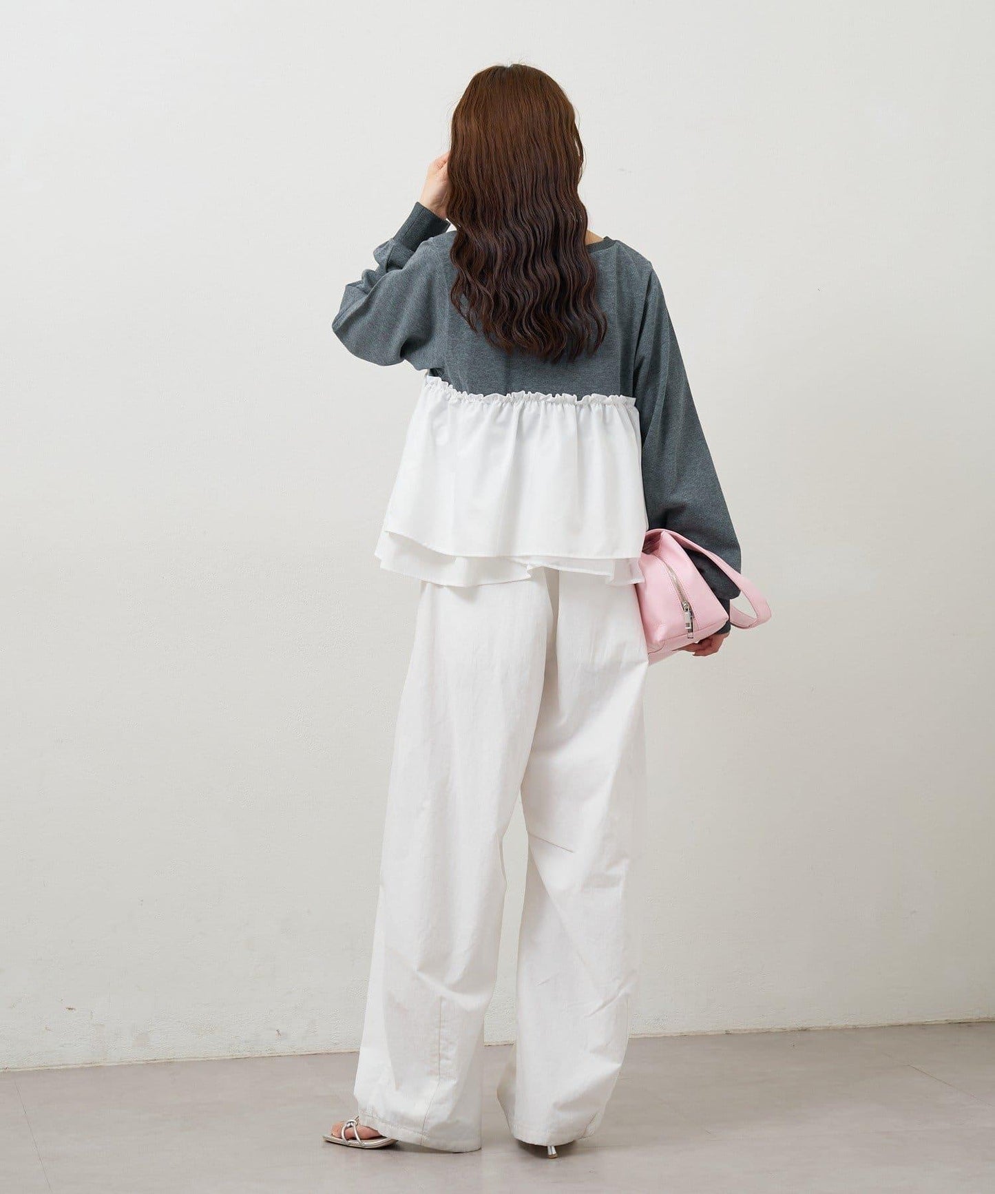 背心拼接設計衛衣