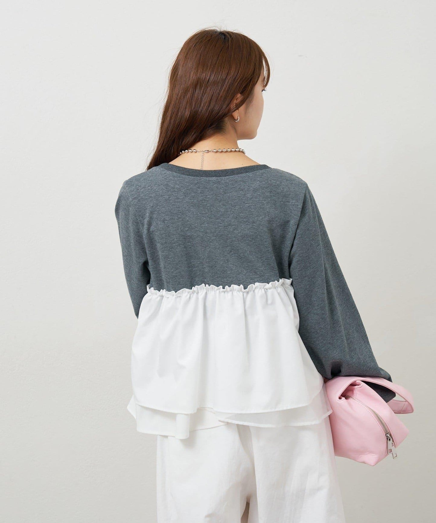 背心拼接設計衛衣