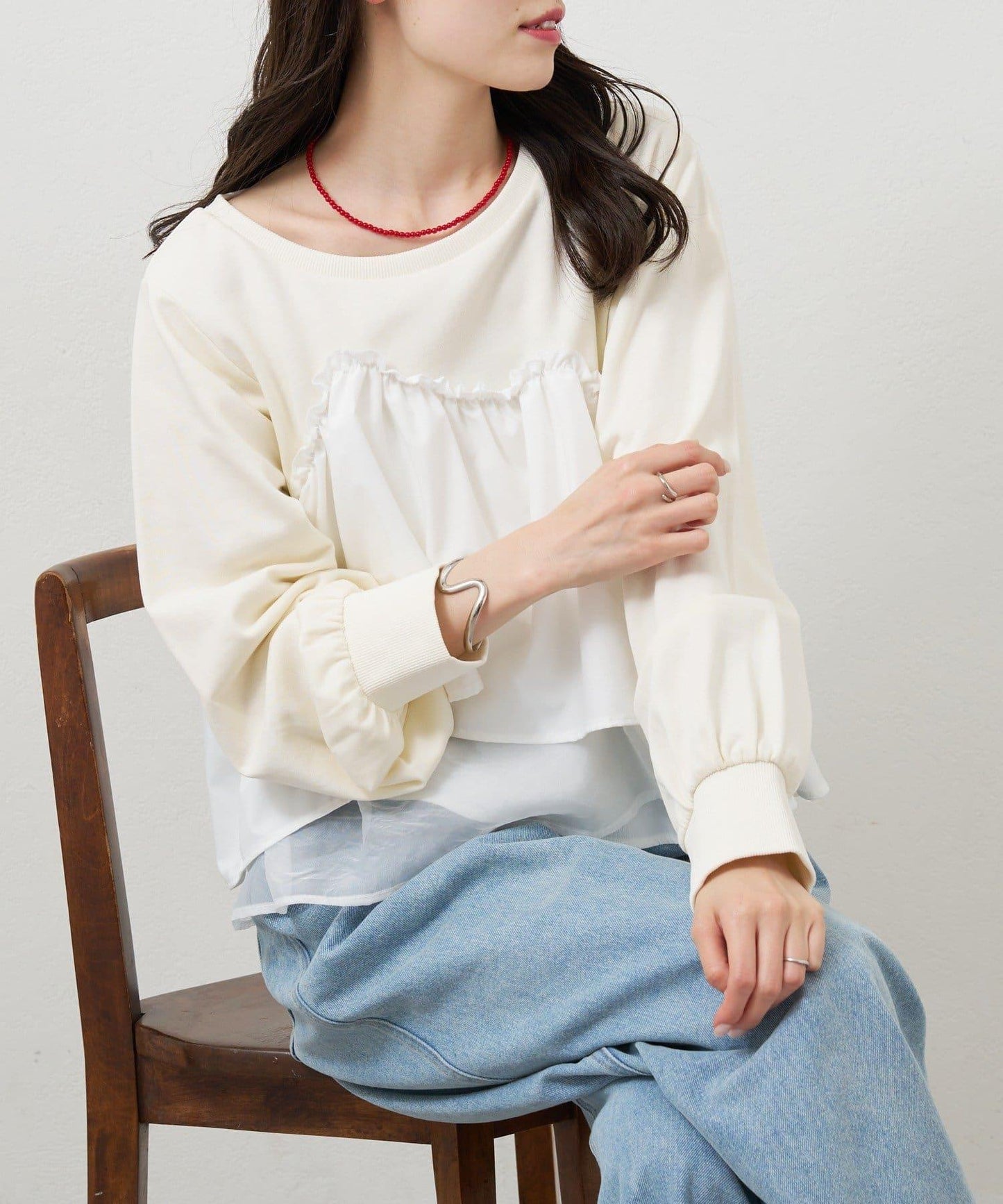 背心拼接設計衛衣