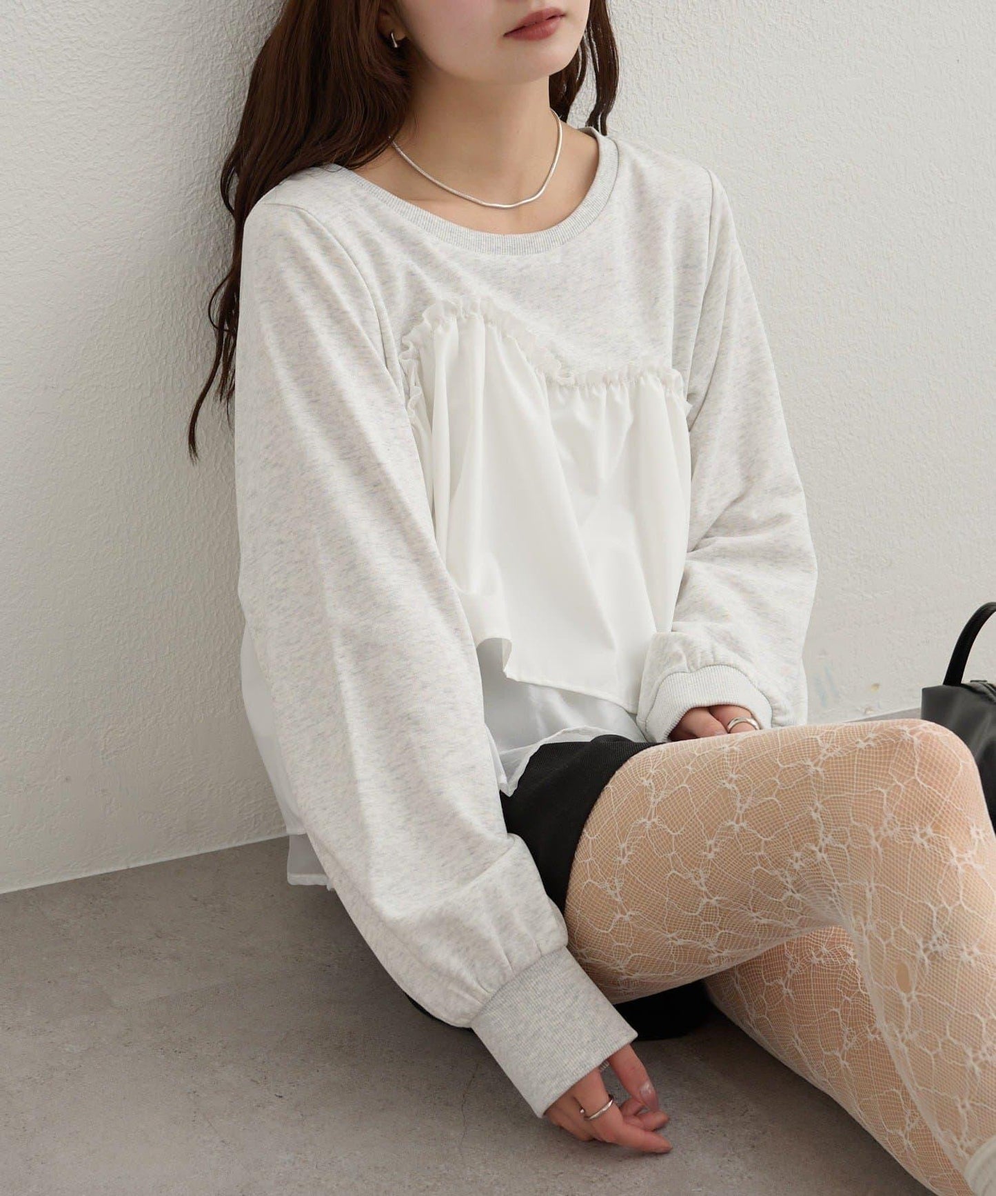 背心拼接設計衛衣