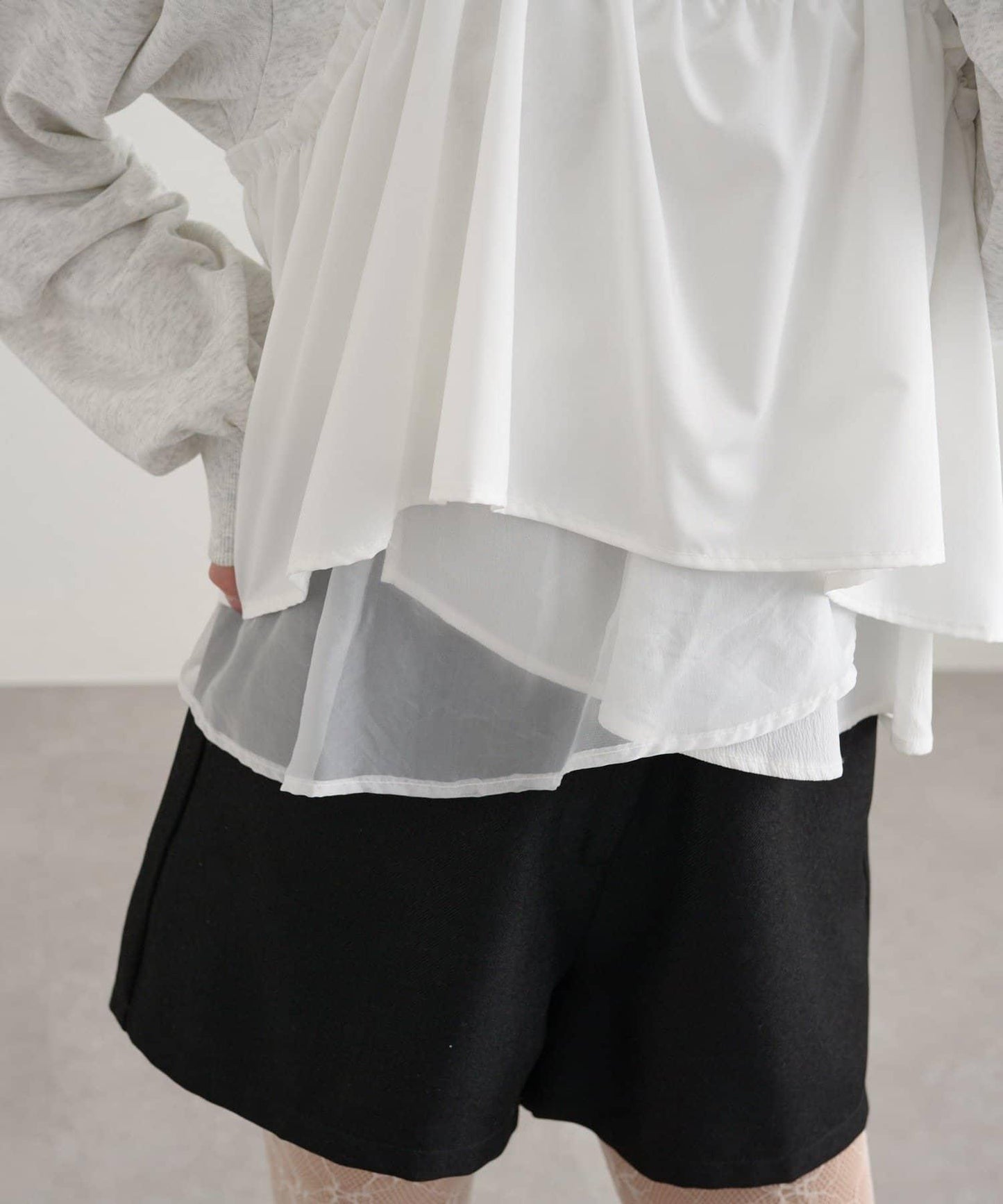 背心拼接設計衛衣