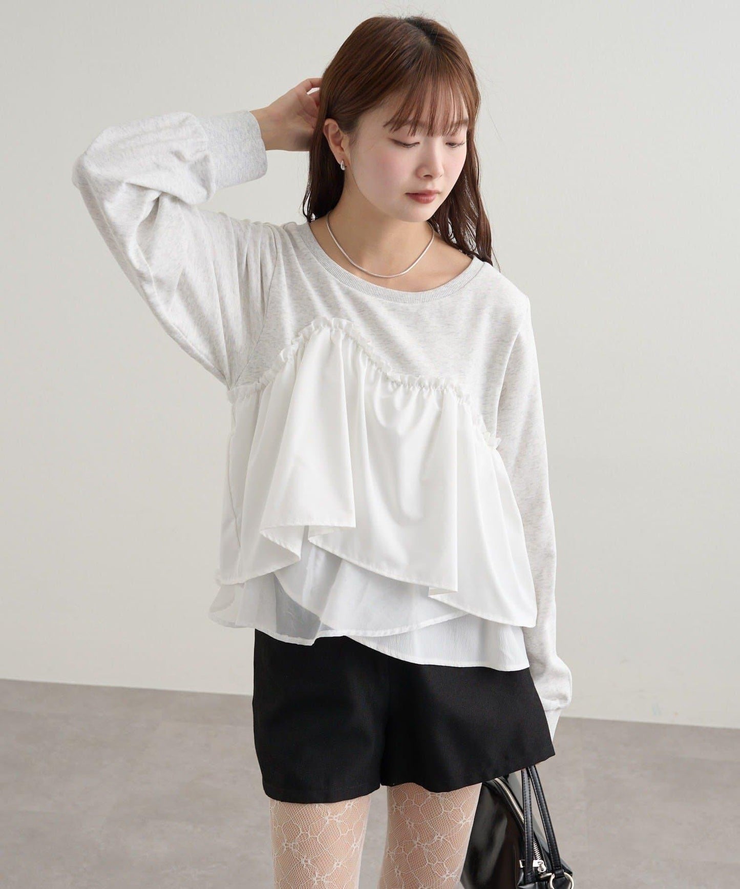 背心拼接設計衛衣