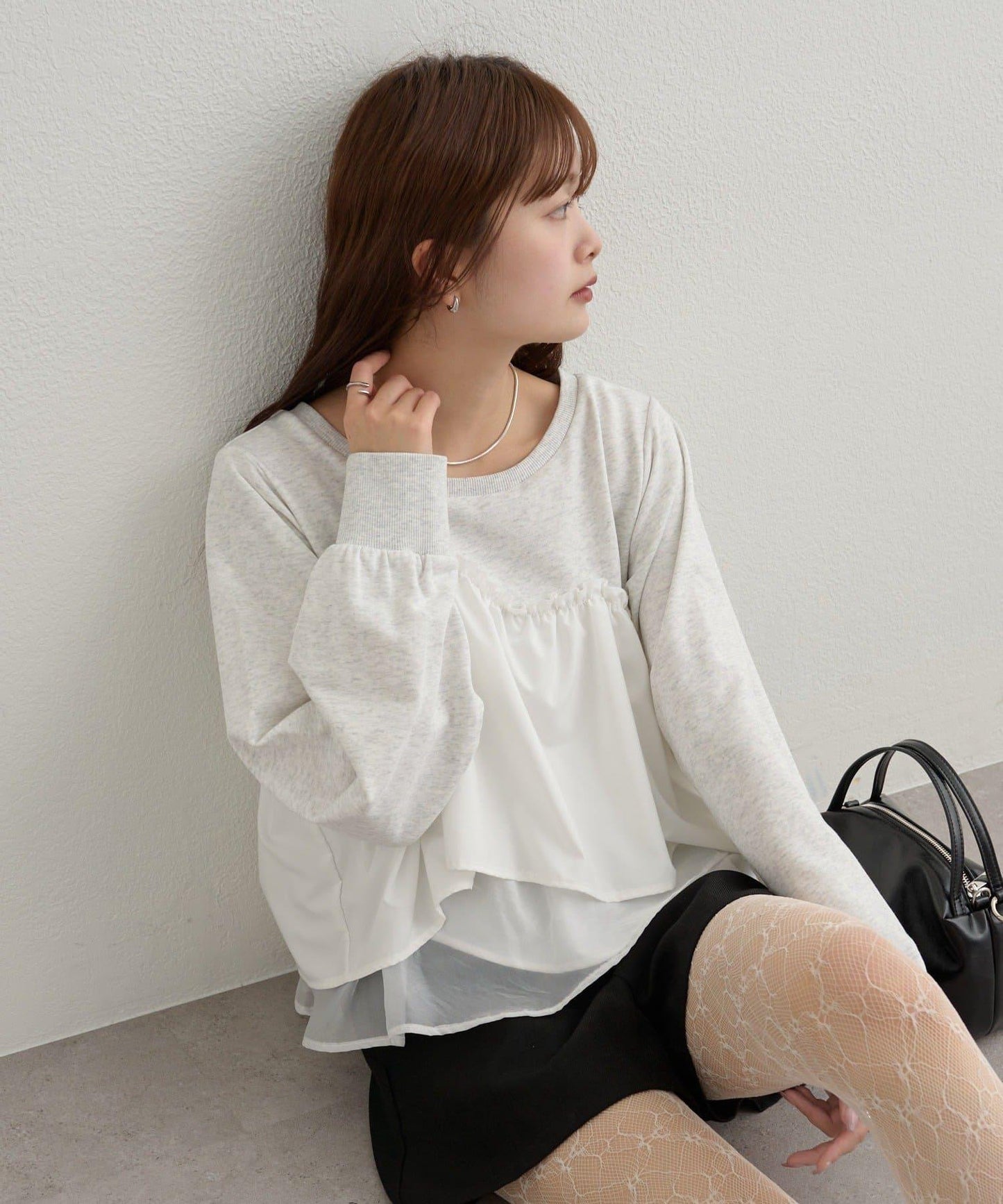 背心拼接設計衛衣