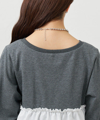 背心拼接設計衛衣