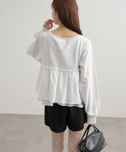 背心拼接設計衛衣