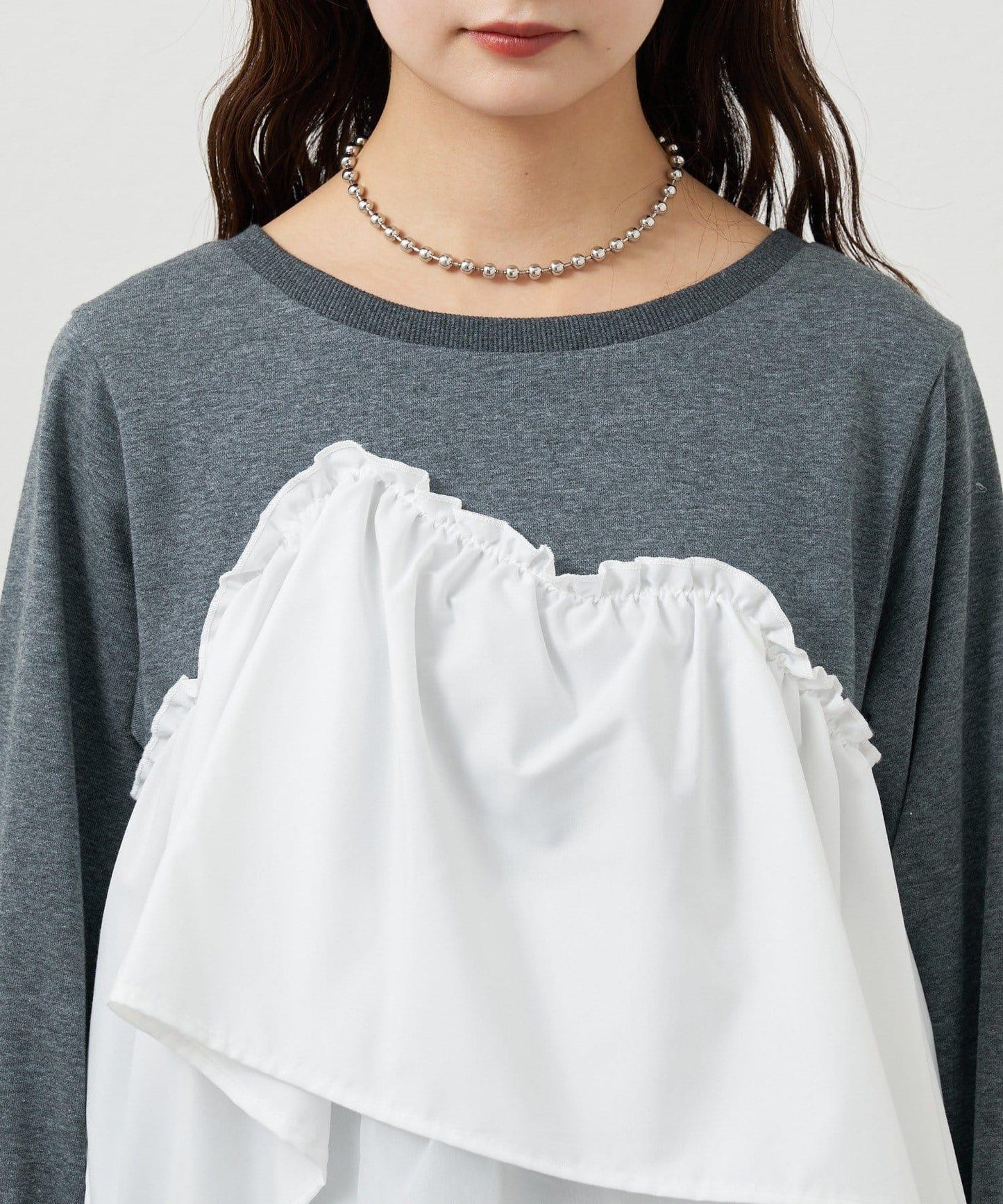 背心拼接設計衛衣