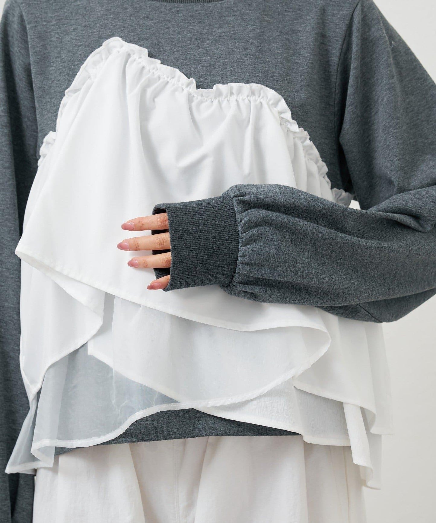 背心拼接設計衛衣