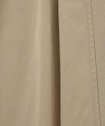 寬鬆廓形 雙褶 聚酯斜紋 長褲