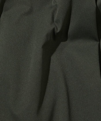 寬鬆廓形 雙褶 聚酯斜紋 長褲