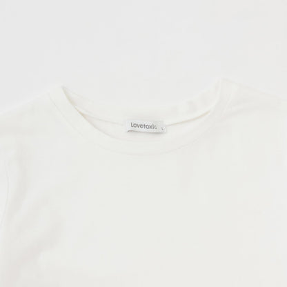 不規則下襬長款上衣套裝