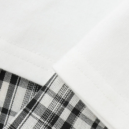 不規則下襬長款上衣套裝