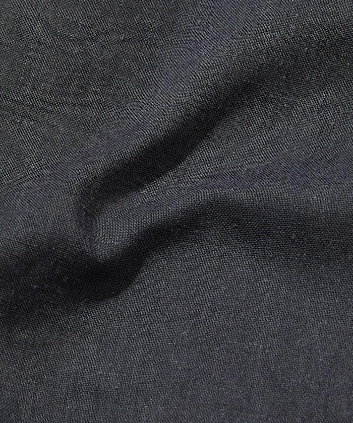 Relax Fit 亞麻混紡 立領 套頭襯衫