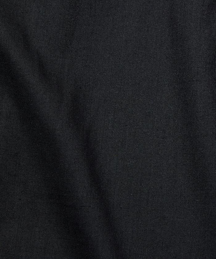 Relax Fit 亞麻混紡 立領 套頭襯衫