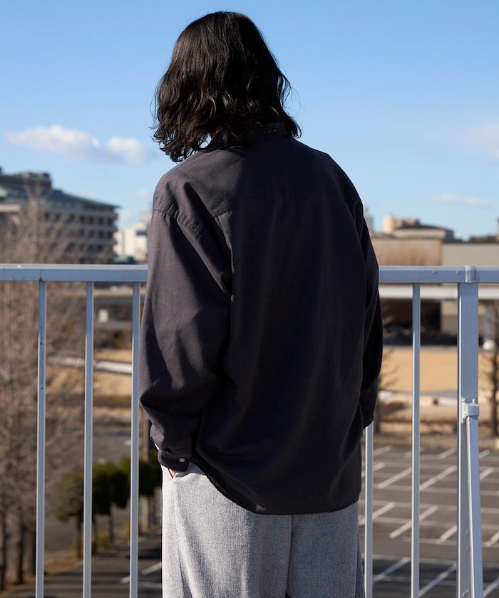 Relax Fit 亞麻混紡 立領 套頭襯衫