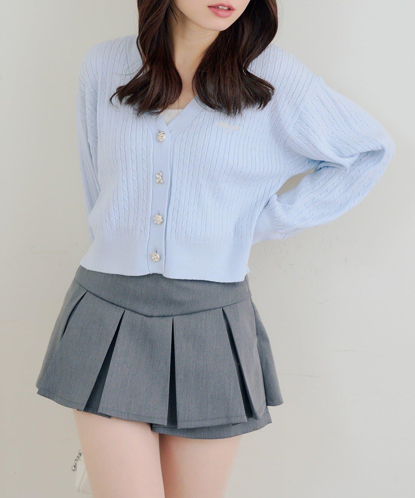 多款紐扣 麻花紋 針織開衫