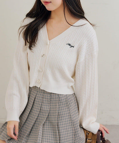 多款紐扣 麻花紋 針織開衫