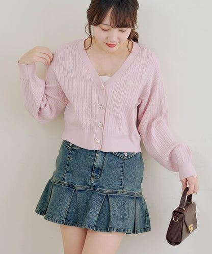 多款紐扣 麻花紋 針織開衫