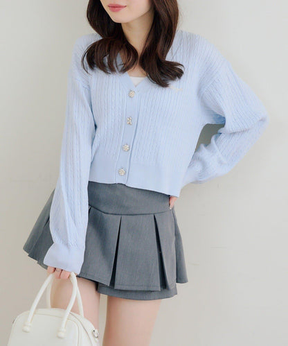 多款紐扣 麻花紋 針織開衫