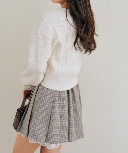 多款紐扣 麻花紋 針織開衫