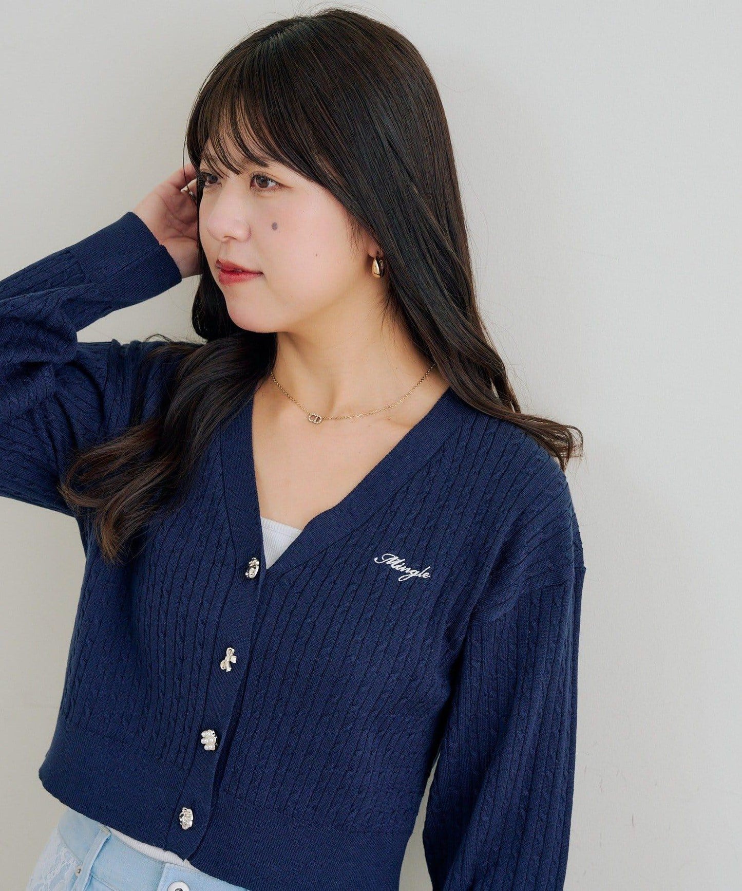 多款紐扣 麻花紋 針織開衫