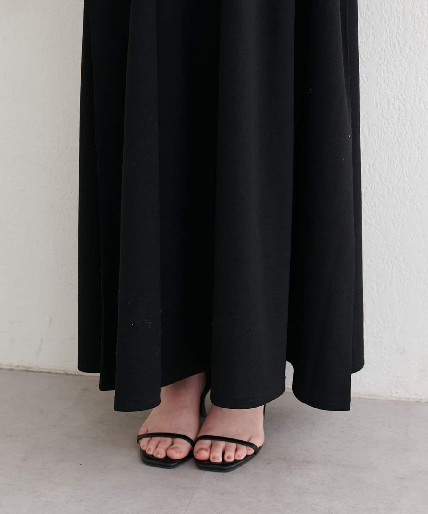 針織喬其吊帶連衣裙