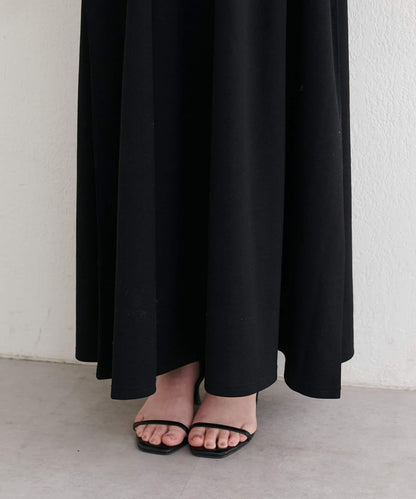 針織喬其吊帶連衣裙