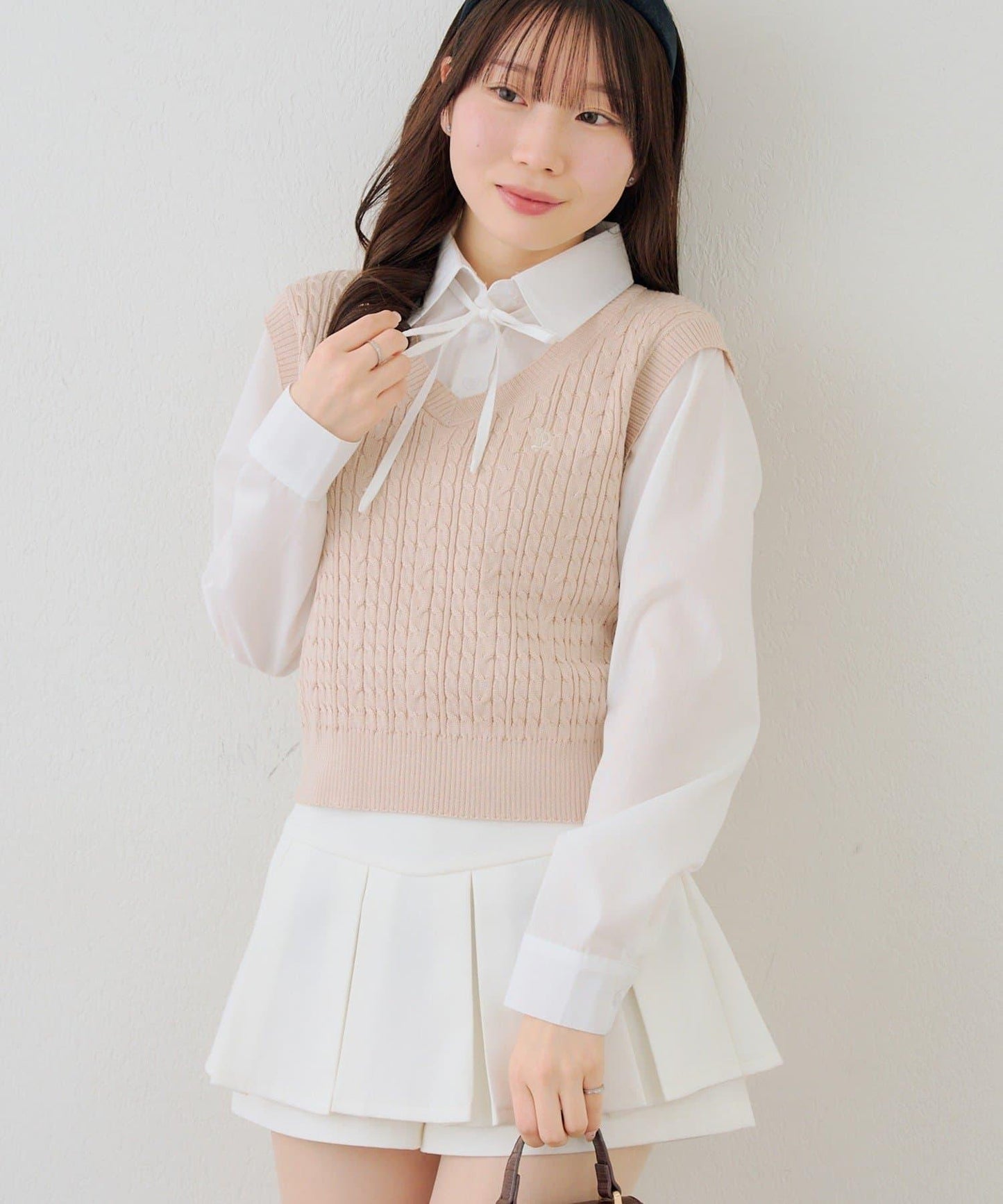 RMAF 襯衫拼接針織背心套頭上衣