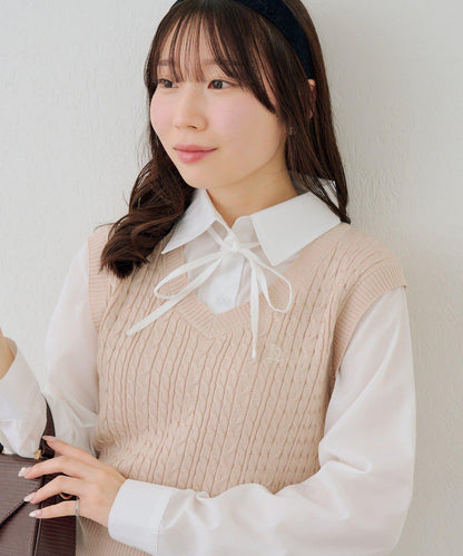 RMAF 襯衫拼接針織背心套頭上衣