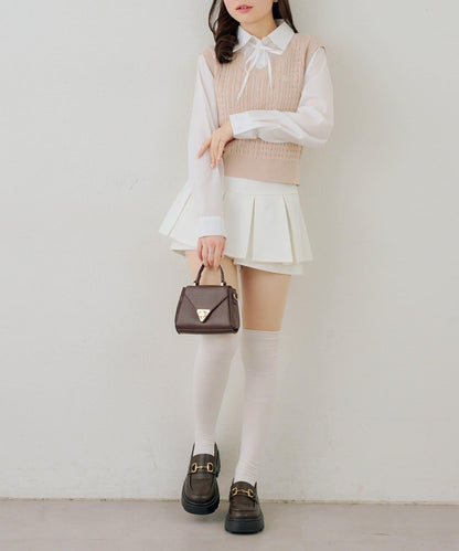 RMAF 襯衫拼接針織背心套頭上衣