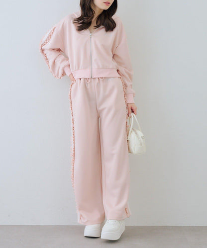 RMAF 成套 運動風蕾絲 連帽衛衣