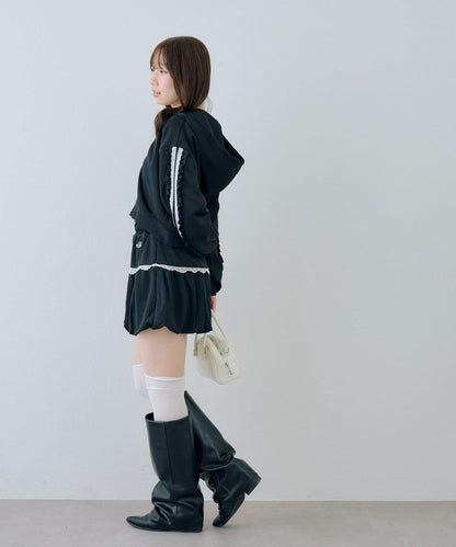 RMAF 成套 運動風蕾絲 連帽衛衣