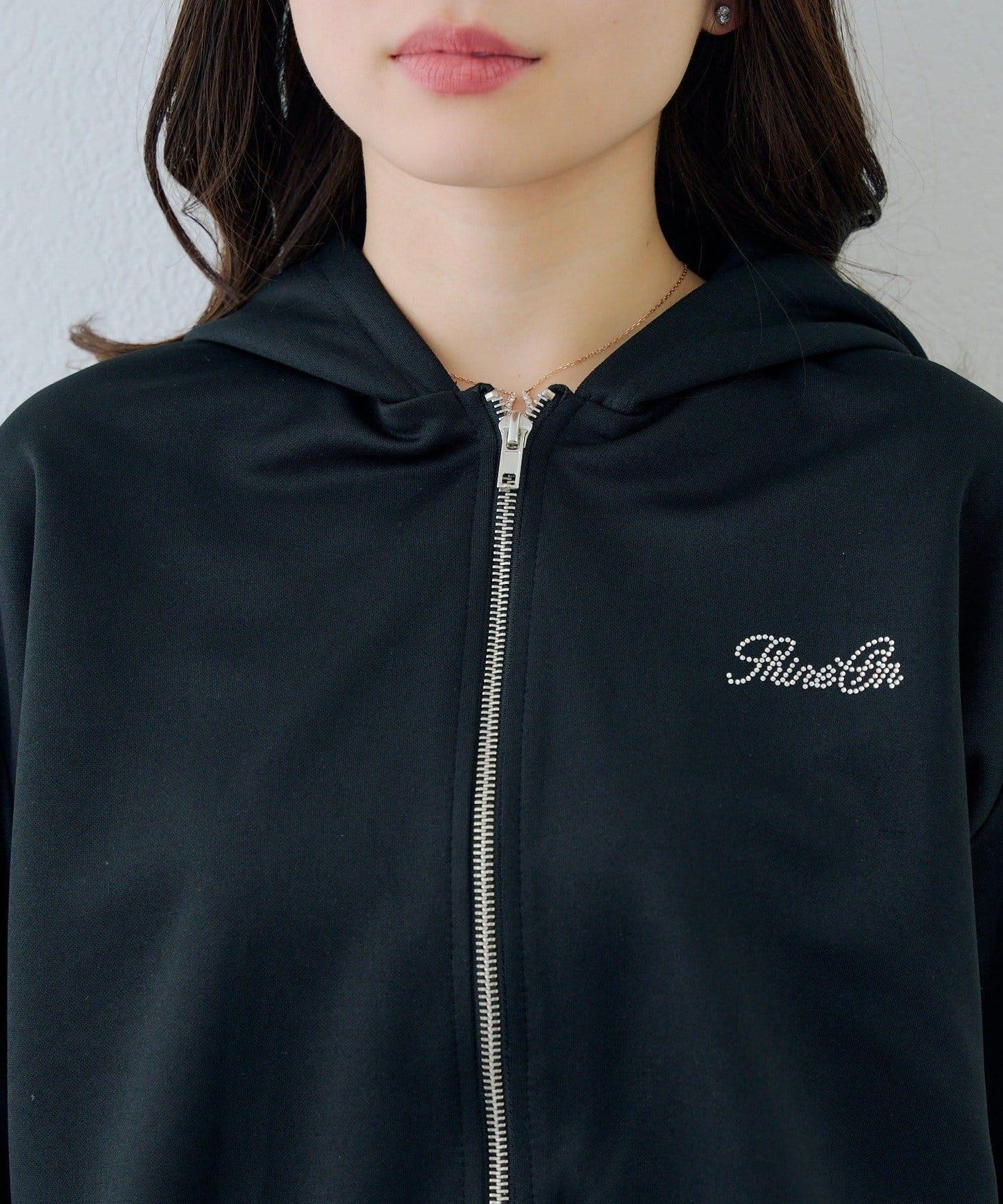 RMAF 成套 運動風蕾絲 連帽衛衣