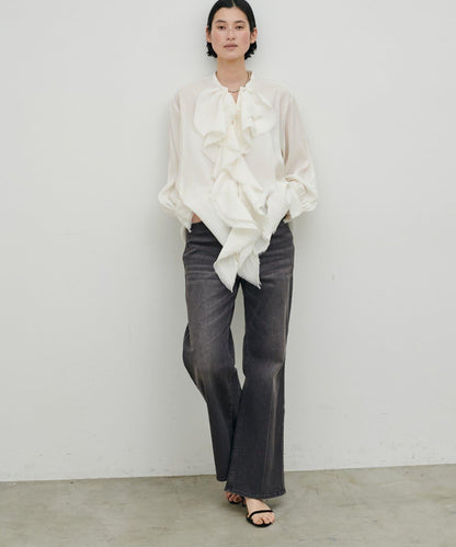 彈力喇叭牛仔褲