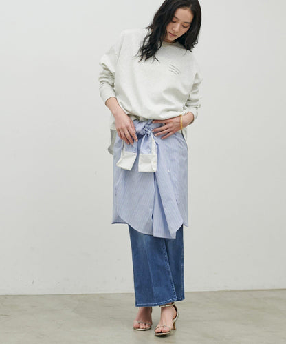 彈力喇叭牛仔褲