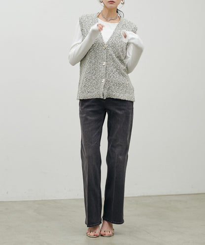 彈力喇叭牛仔褲