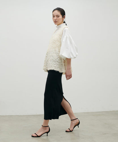 絲帶紗針織背心