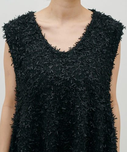 絲帶紗針織背心