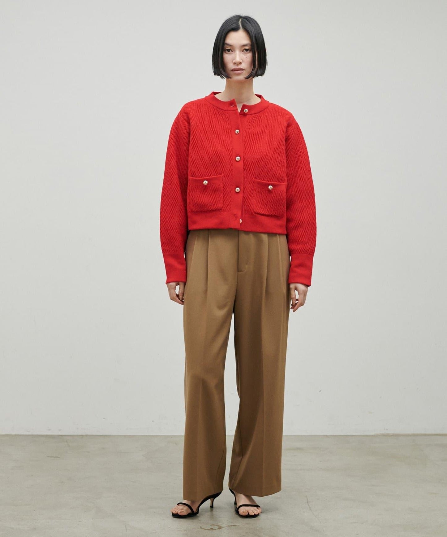 輕盈蜂巢編織針織開衫