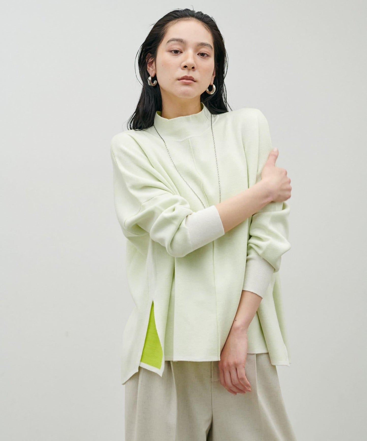 雙面接結 可雙面穿 針織套頭衫