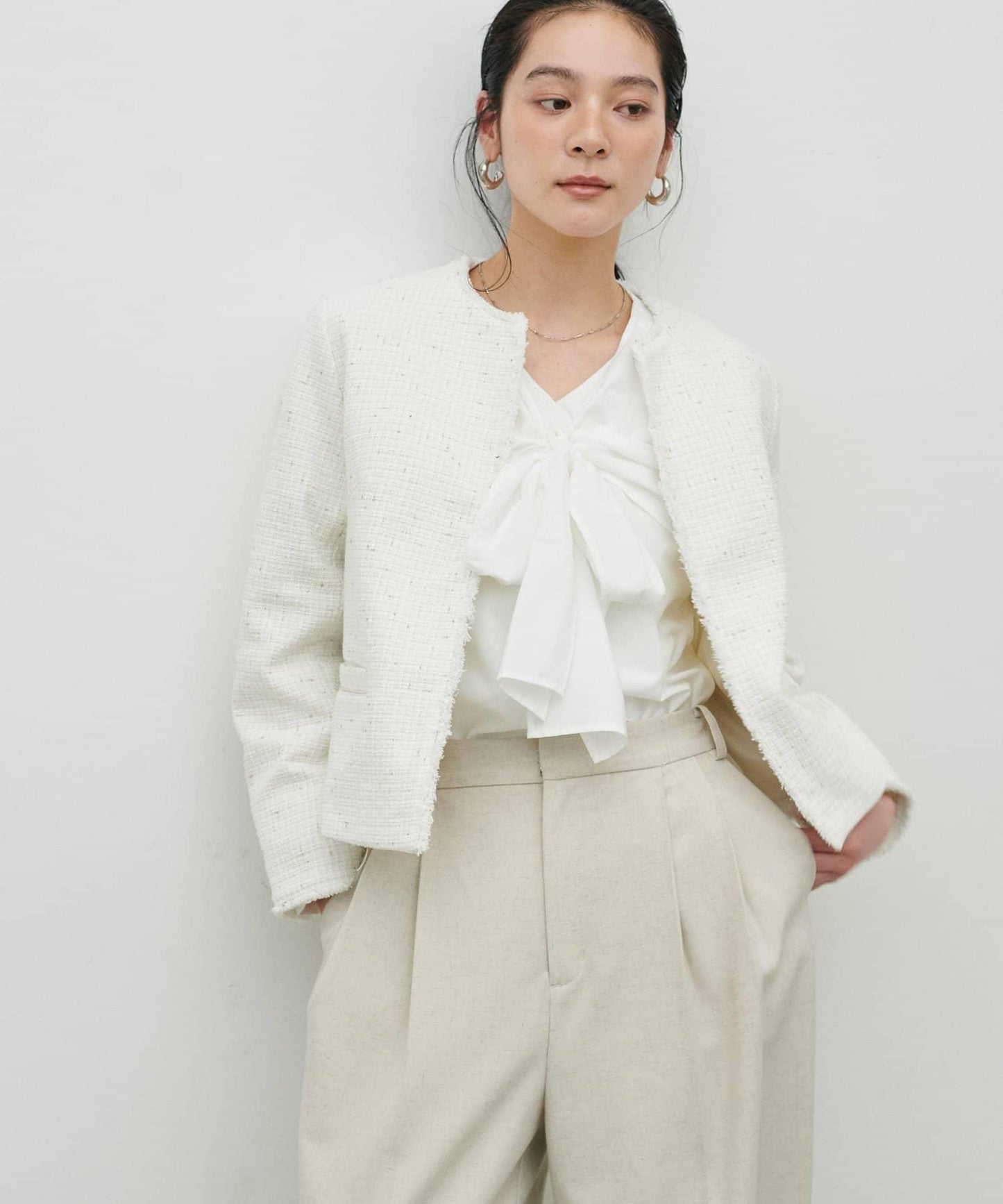 隨機金銀絲花呢夾克