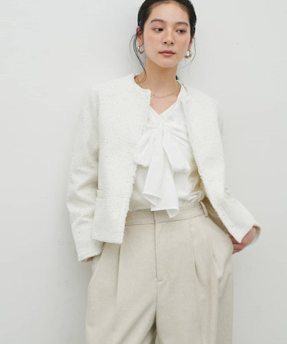 隨機金銀絲花呢夾克