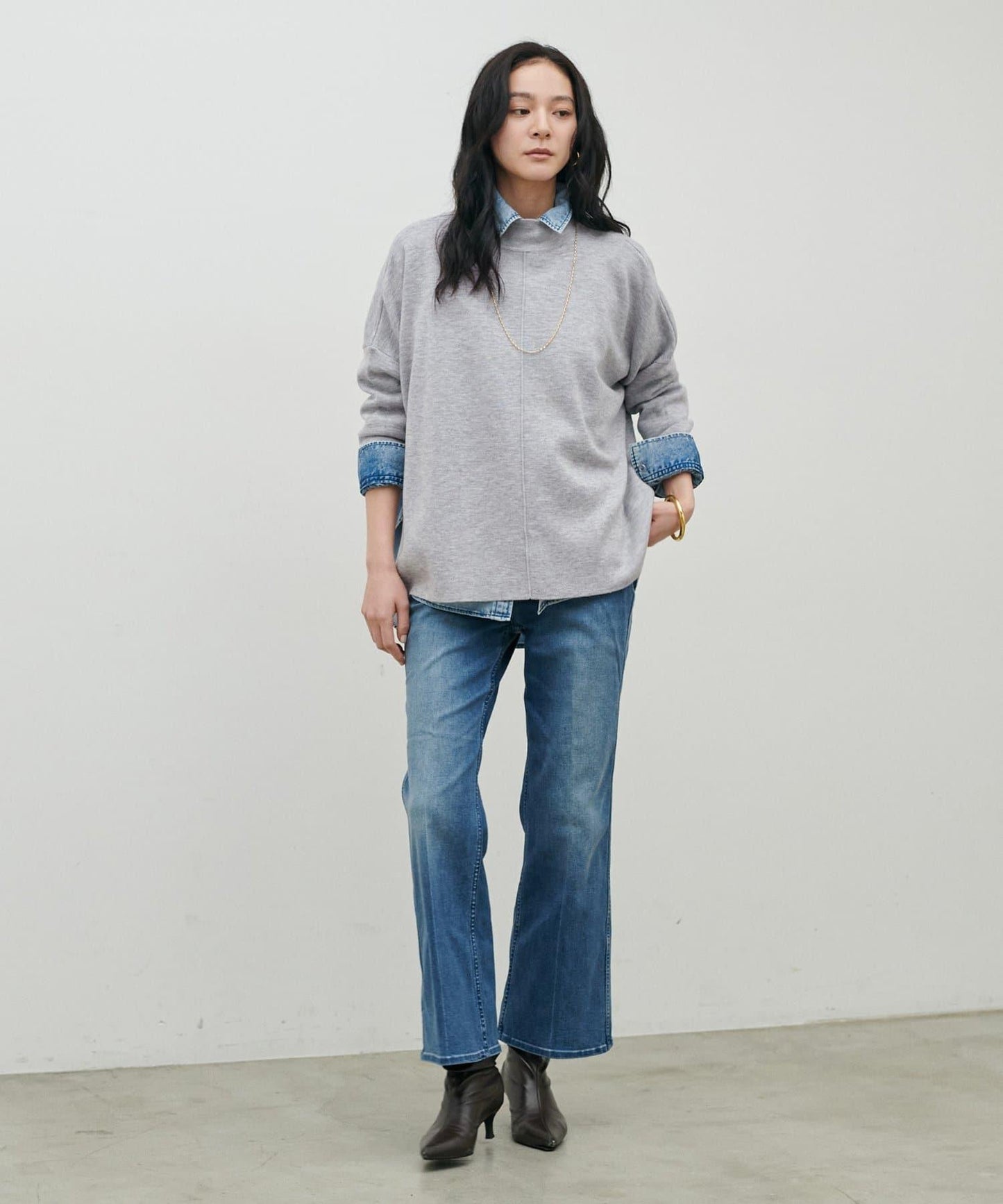 雙面接結 可雙面穿 針織套頭衫