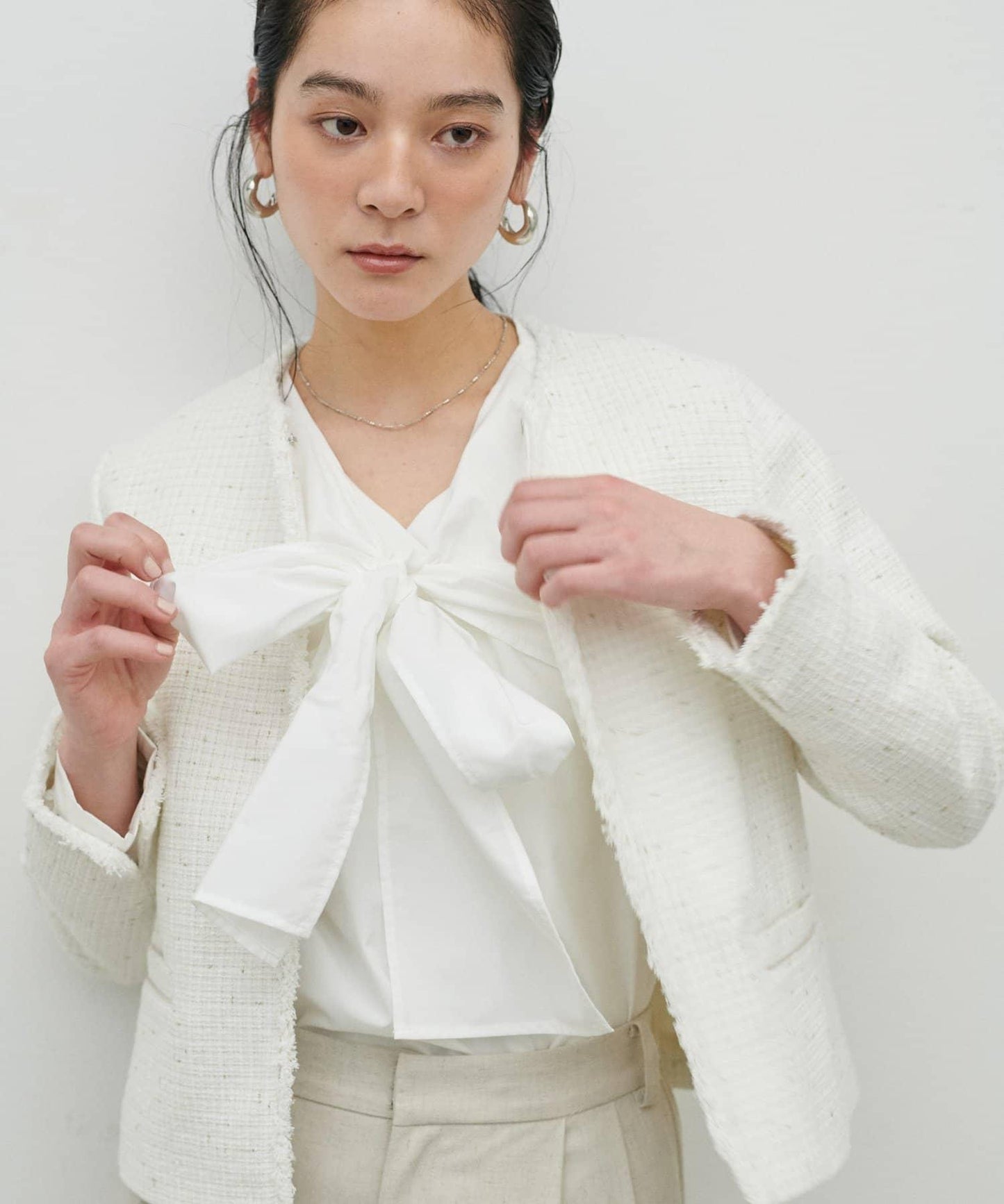 隨機金銀絲花呢夾克