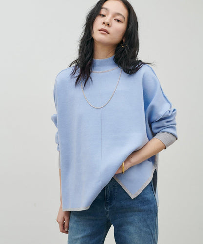 雙面接結 可雙面穿 針織套頭衫