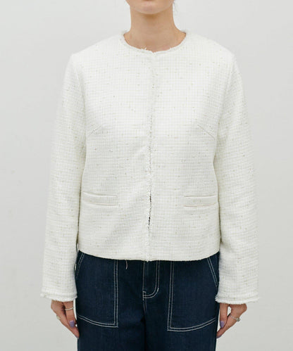 隨機金銀絲花呢夾克