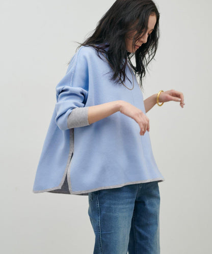 雙面接結 可雙面穿 針織套頭衫