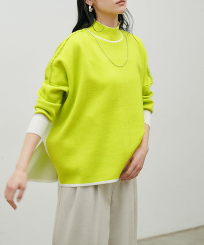 雙面接結 可雙面穿 針織套頭衫