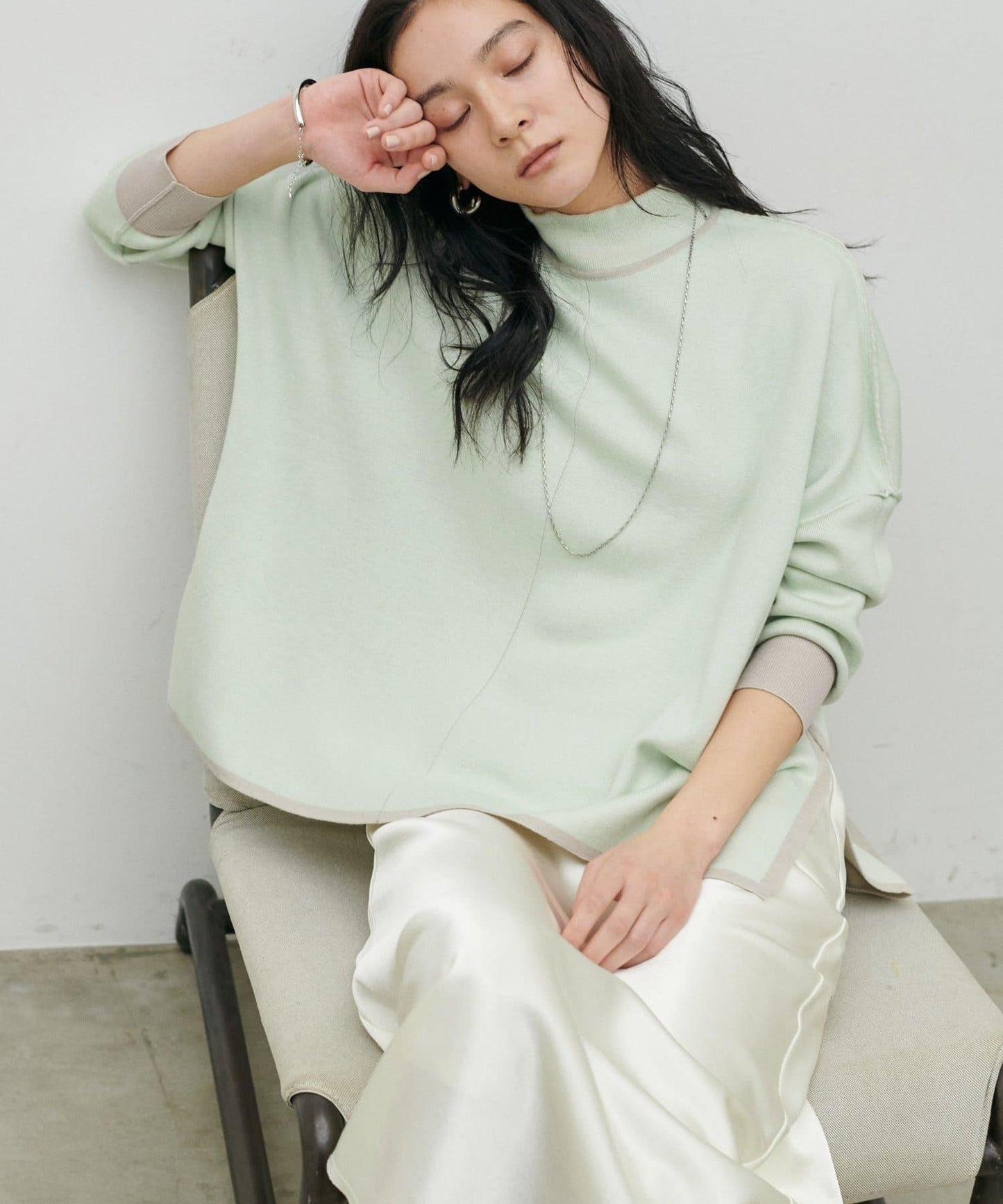 雙面接結 可雙面穿 針織套頭衫