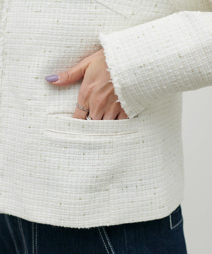 隨機金銀絲花呢夾克